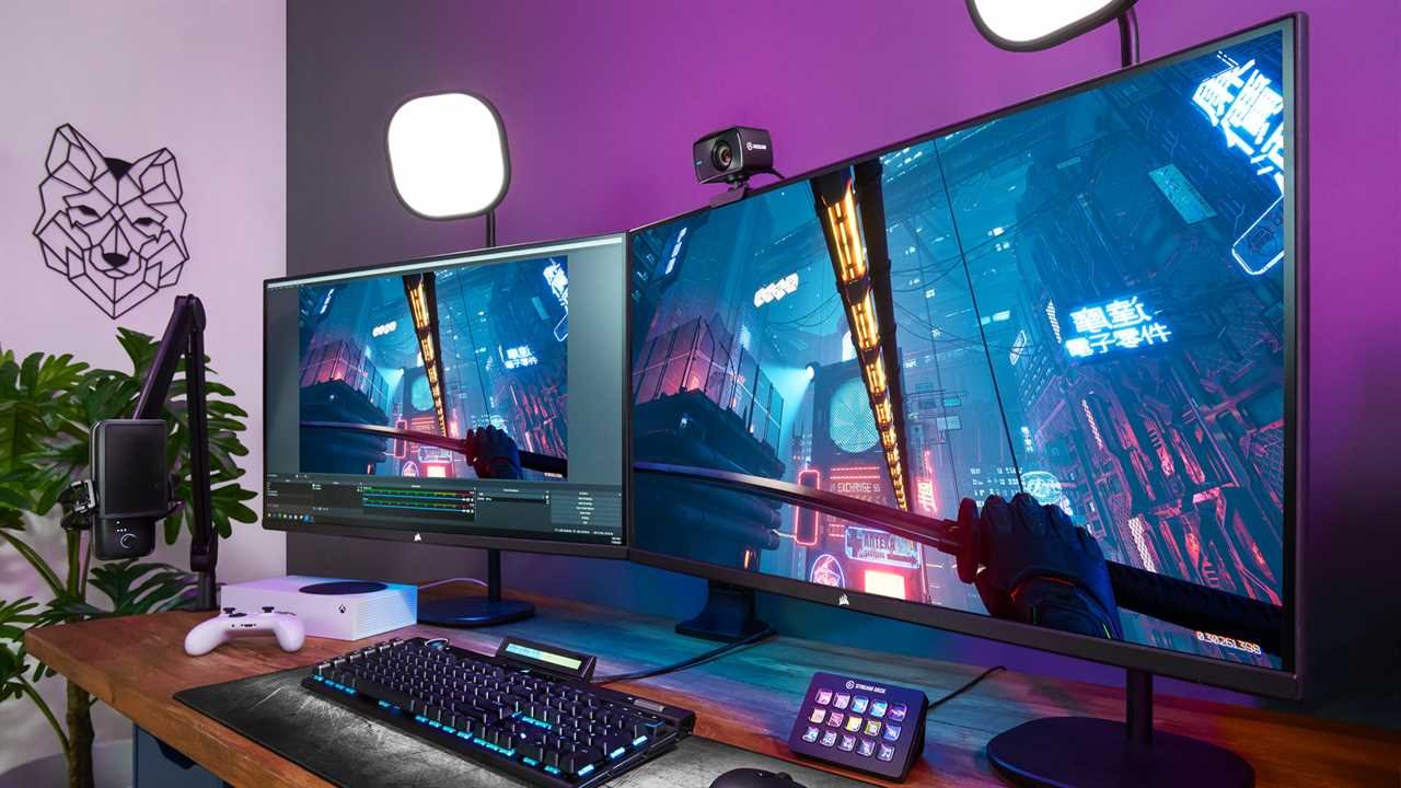 gaming pc and monitor